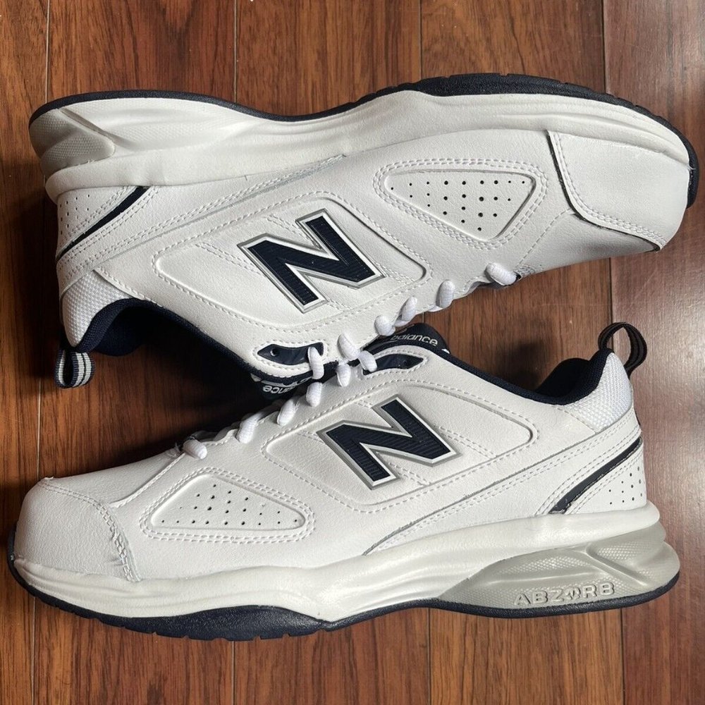 New Balance 623 V3 Navy Blue White  Size 12 Unisex Cross Training Shoes (WIDE)